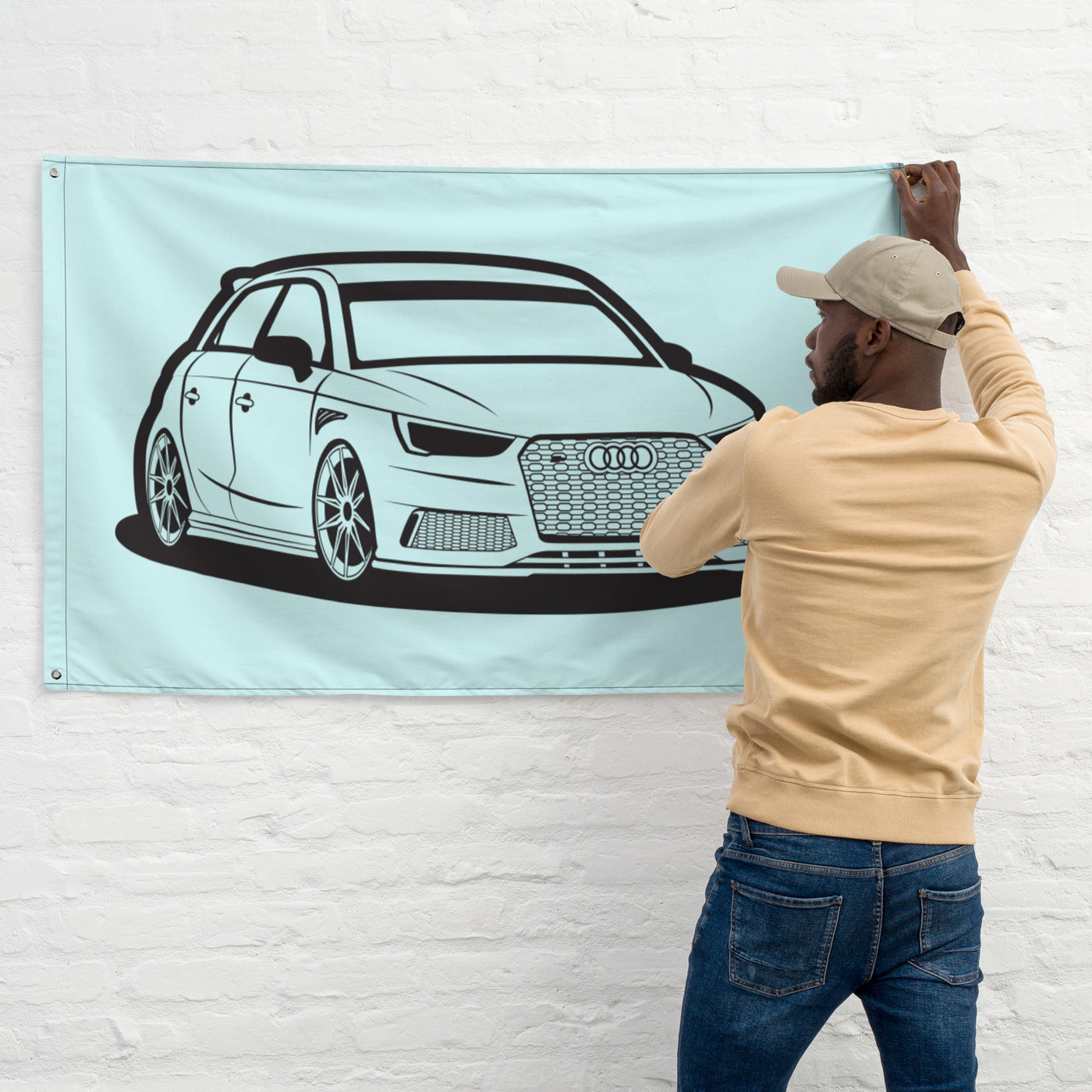 Custom Car Poster - Flag