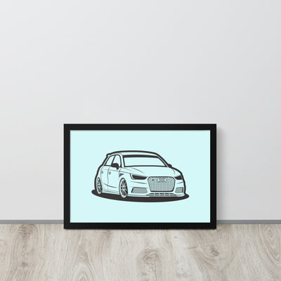 Custom Car Poster - Framed poster